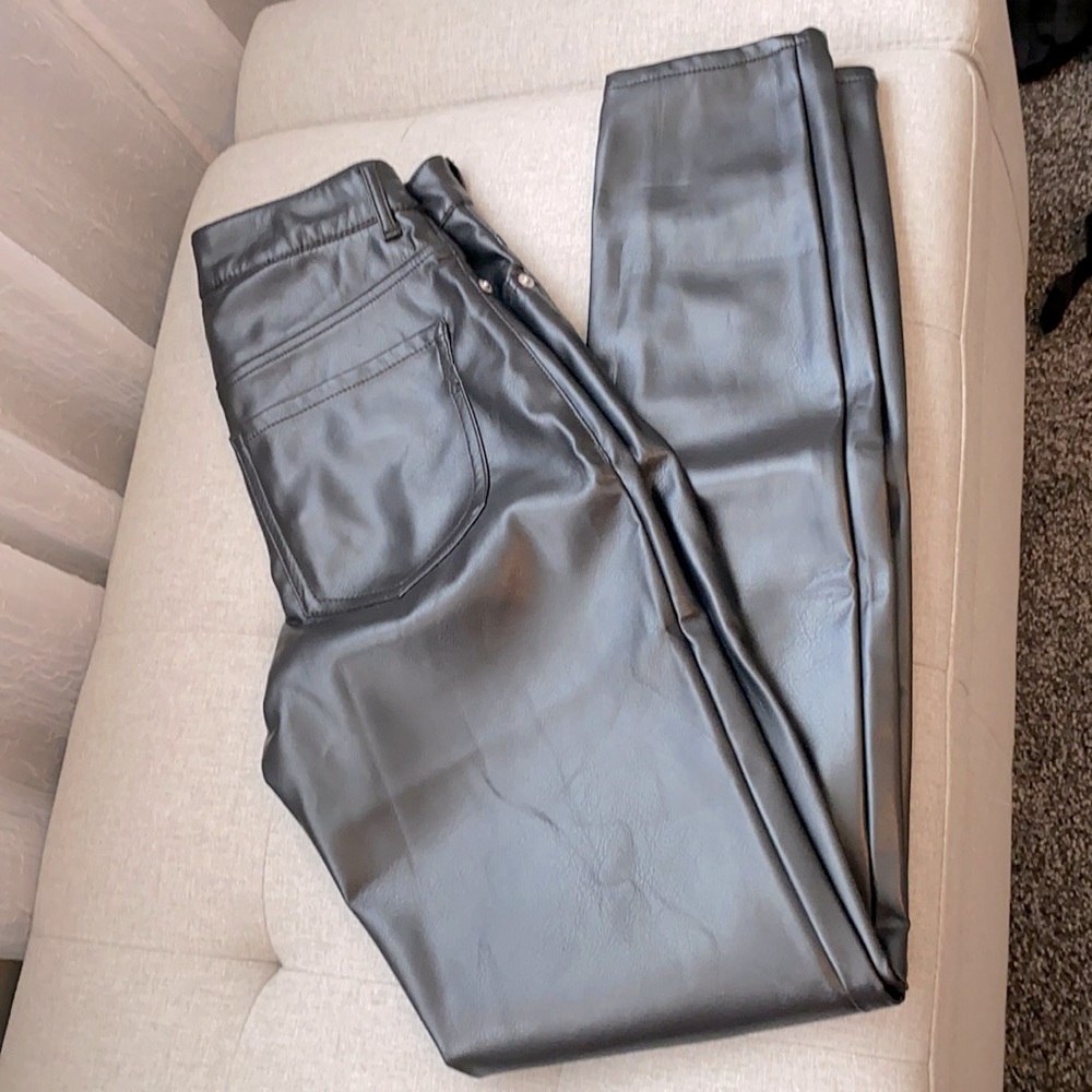 Express Sz 0L Vegan Leather High Waist Pants *NWT*